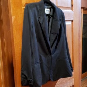 Fully lined, lightweight black blazer Old Navy 2X